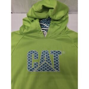 CAT Caterpillar Logo Pullover Hoodie Adult Medium Sweatshirt Workwear